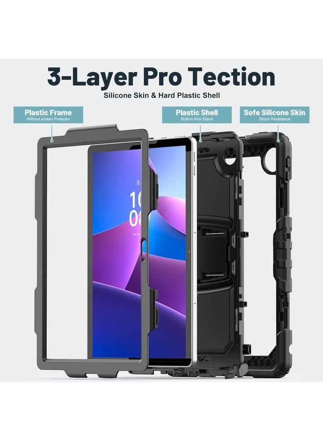 S-TOP Case For Lenovo Tab 10.1 TB-311XU/FU Silicone Hydric PC Tablet Case with Shoulder Strap & Holder - Image 3