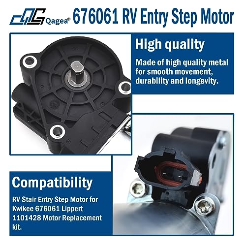Qagea 676061 RV Entry Step Motor Fit for Lippert Kwikee Steps Series 22 23 26 28 30 31 32 33 34 35 36 37 38 39 40 41, Replaces 214-1001 1101428 379147 366043 369506 - Image 5