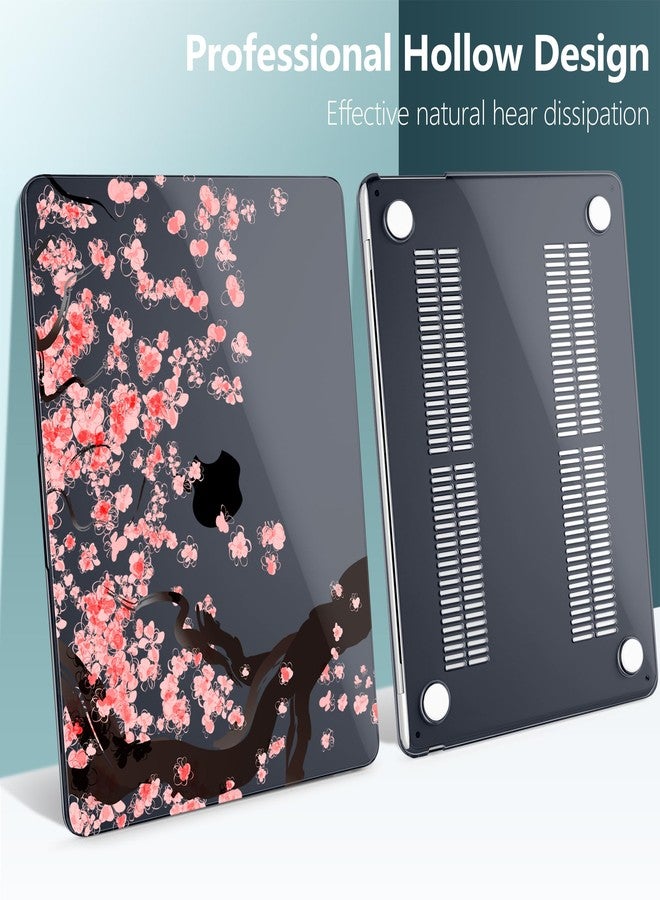 DONGKE Compatible with M4 MacBook Air 15 inch Case 2025 2024 2023 A3241 A3114 A2941 M3 M2 Liquid Retina Display Touch ID, Plastic Hard Case & Keyboard Skin & Screen Protector - Cherry Blossoms - Image 5