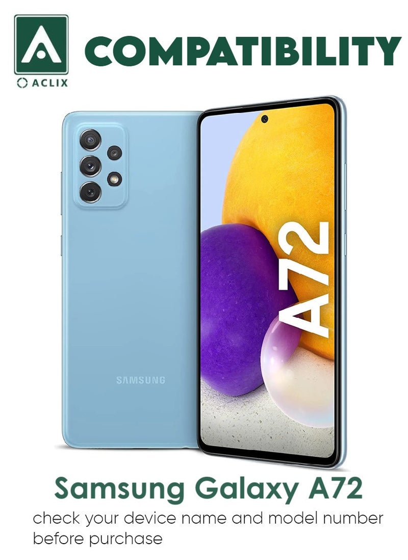 ACLIX 4 Pieces Antistatic ESD Dustproof Premium Quality High Definition Tempered Glass Screen Protector Designed For Samsung Galaxy A72 - Image 3