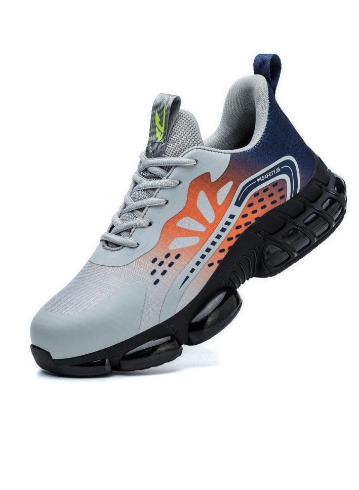 NIBEMINENT Work Sneakers Safety Shoes Men Steel Toe Shoes Work Protective Men Boots Indestructible Shoes Puncture-Proof