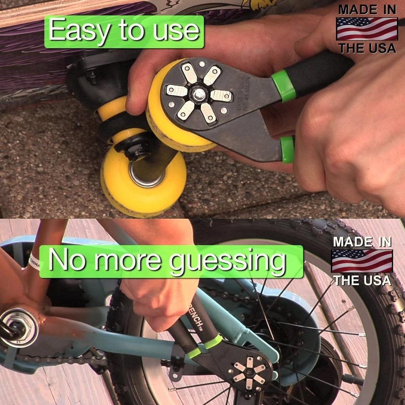 NVF 8 Inch Bionic Adjustable Round Head Wrench by Logger Head Tools 14 Wrenches in 1 Grabs Bolt On All 6 Sides Patented Design Multiplies Gripping Force - Image 4