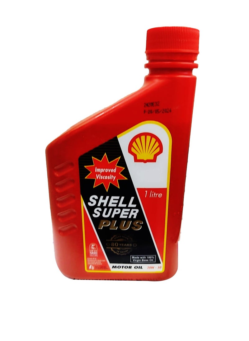 Shell Shell Super Plus 20W-50 Motor Oil 1L (5000km) 