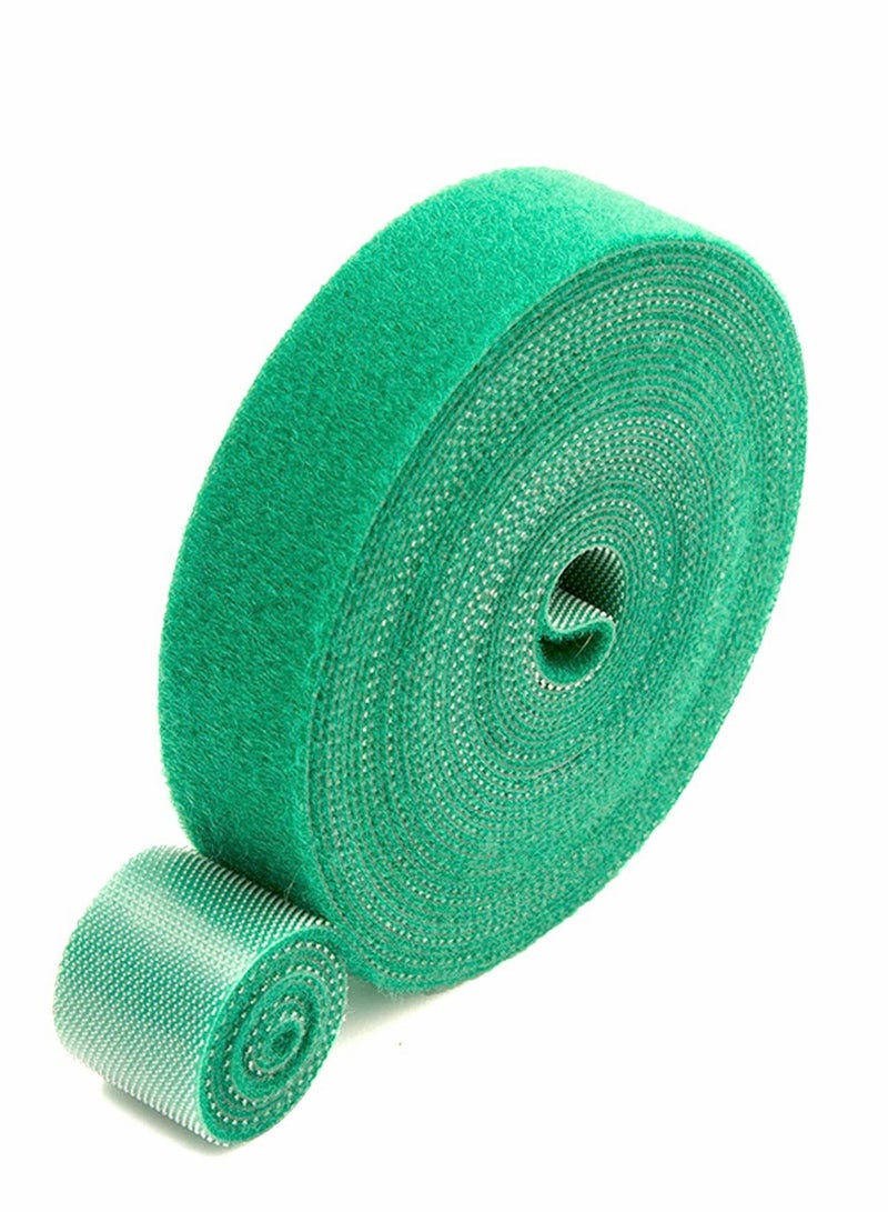 Durable Green Plant Ties for Garden & Indoor Use - 125cm x 1.2cm, Perfect for Supporting Tomato Vines & More, 1 Roll - Image 1