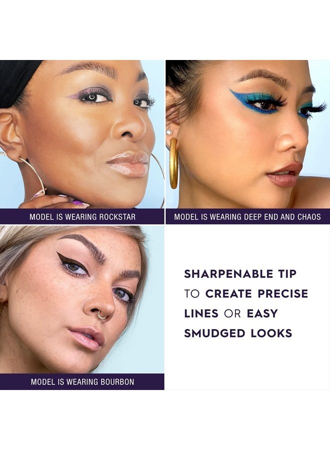 Urban Decay 24/7 Glide-On Waterproof Eyeliner Pencil - Long-Lasting - Chaos, Vibrant Cobalt Blue with Slight Floating Pearl & Matte Finish - Image 4