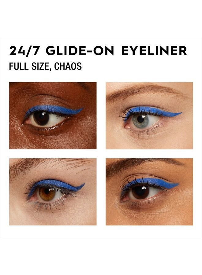 Urban Decay 24/7 Glide-On Waterproof Eyeliner Pencil - Long-Lasting - Chaos, Vibrant Cobalt Blue with Slight Floating Pearl & Matte Finish - Image 2