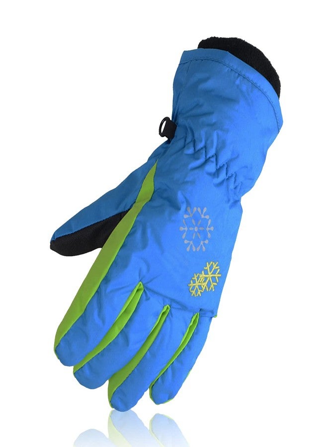 AMYIPO Kids Winter Snow Ski Gloves Children Snowboard Gloves for Boys Girls (Blue-3, 8-9 Years) - Image 2