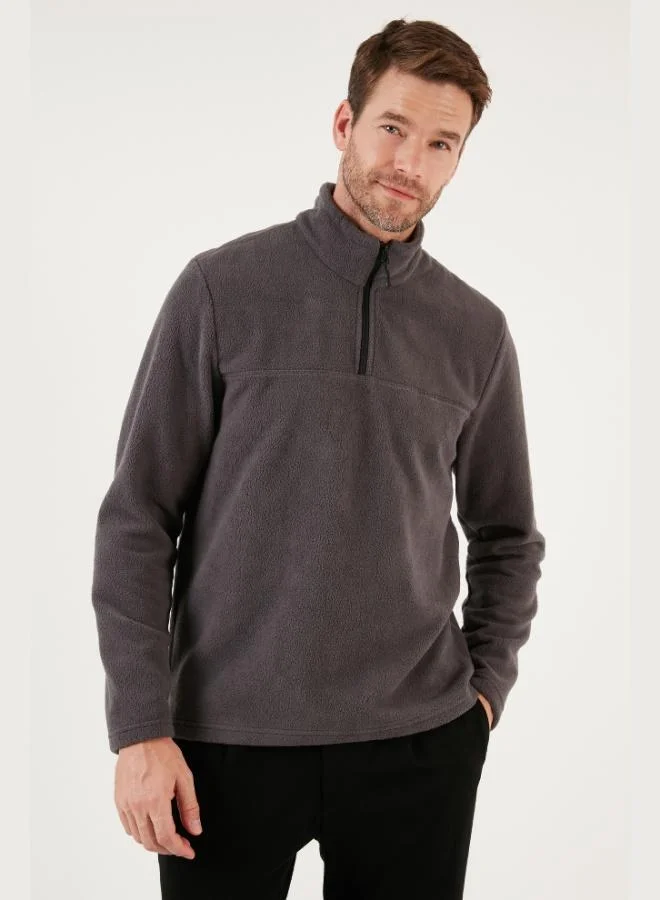 Buratti  Buratti Slim Fit Half Zippered Soft Texture Raised 2-Pack Polar Men's POLAR 59060011S2 for Men | Best Price UAE