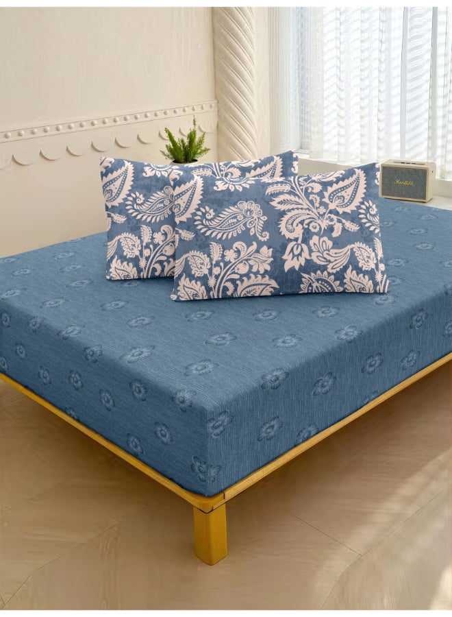 Noon East 4Pcs Comforter Set | Soft Microfiber Material | Multiple Color | 1 Duvet Cover 260 X 230 Cm, 1 Fitted Sheet 200 X 200 Cm With 30 Cm Deep Pocket, 2 Pillow Cases 50 X 75 Cm | Suitable For King Size Mattress - Image 4