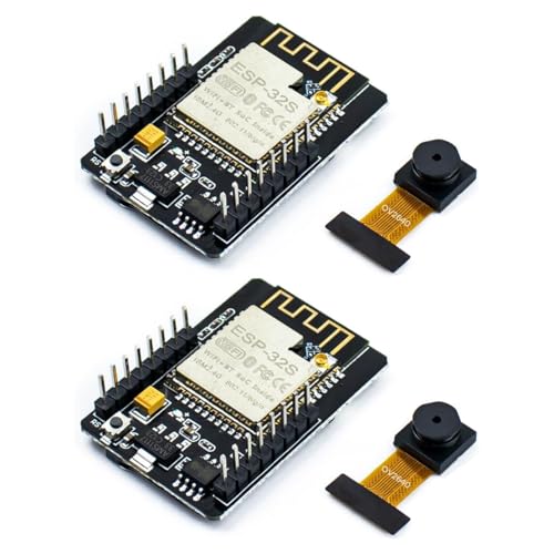 Hosyond مجموعة تطوير واي فاي + بلوتوث لاسلكية من هوسيوند 2 قطع ESP32-CAM مع وحدة كاميرا OV2640 متوافقة مع أردوينو - Image 1