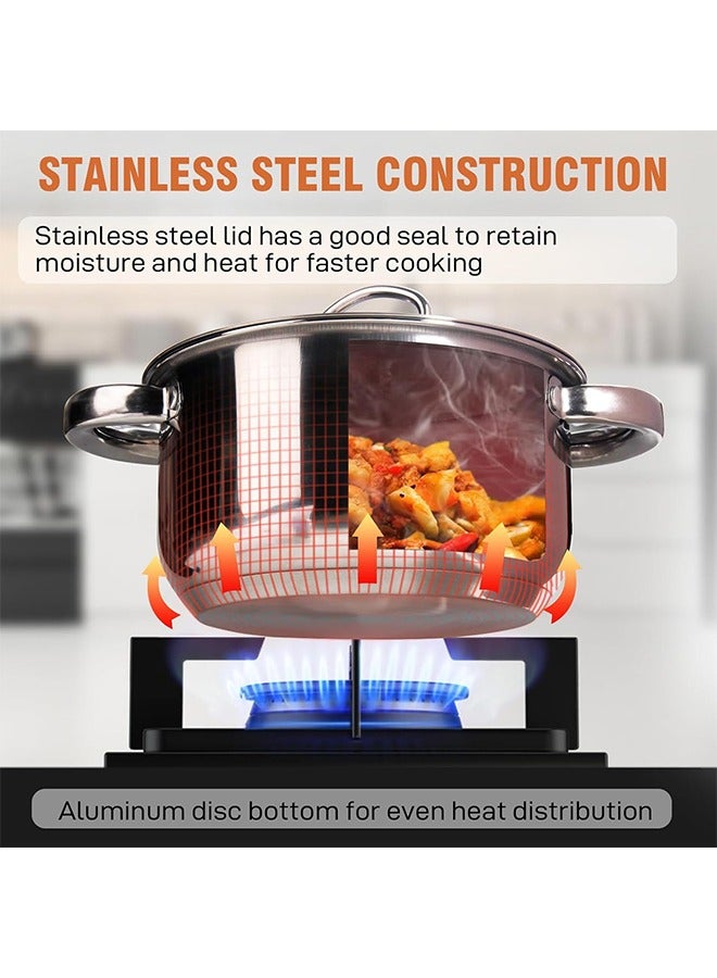 Stainless Steel Kitchenware Set,15 Pieces,Food Grade Material,Easy to Clean,Near Dishwasher Safe,Cooking Party Food,For Home/Hotel - Image 5