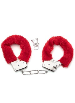 HS Velvet Cover Handcuffs With Keys And Safety Lock 