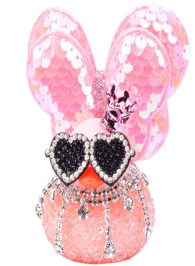 MuMyer Diamond Rubber Duck Car Ornaments, Cute Sparkly Rhinestone Rubber Car Duck Dashboard Decorations with Shining Wings and Necklace for Car Home Office Desk - Image 1