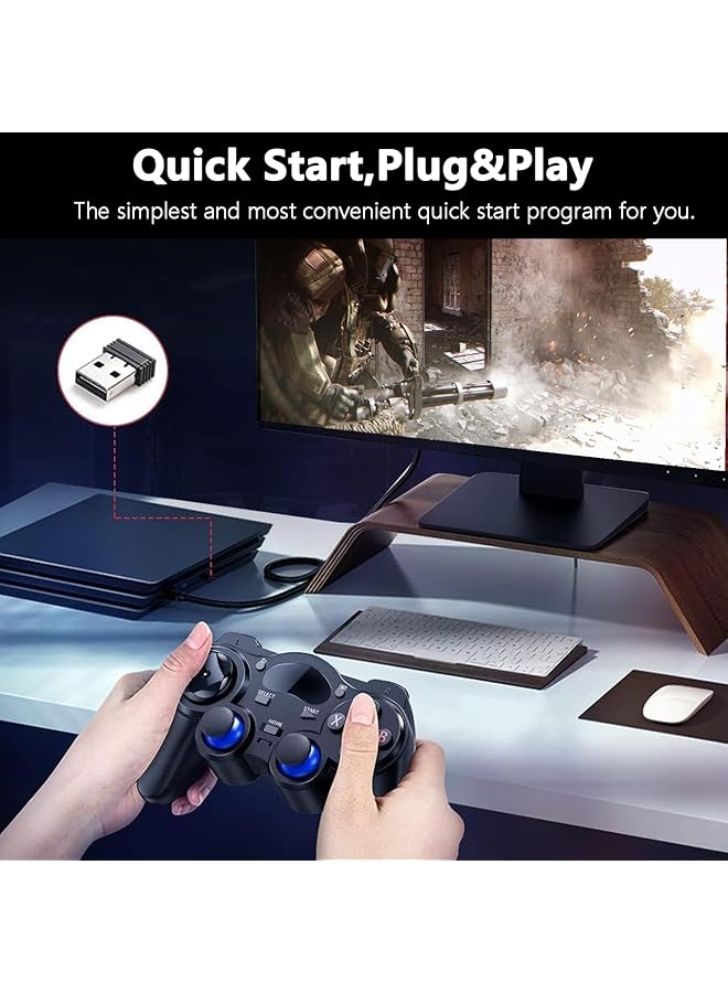 Usb Wireless Gaming Controller For Pc/Laptop Computer (Windows Xp/7/8/10)/ Android / Ps3 & Steam Joystick Gamepad For Pc Games Controller Compatible Android - Image 2