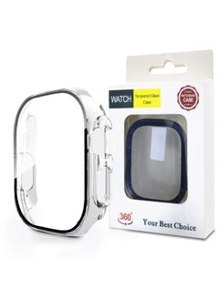 Suitable For Apple Iwatch10 Tempered Case Film Integrated S9/s8 Watch 49/42 Protective Case 45mm Full Package-Color:Case-transparent (with Package)-Dimensions:41mm