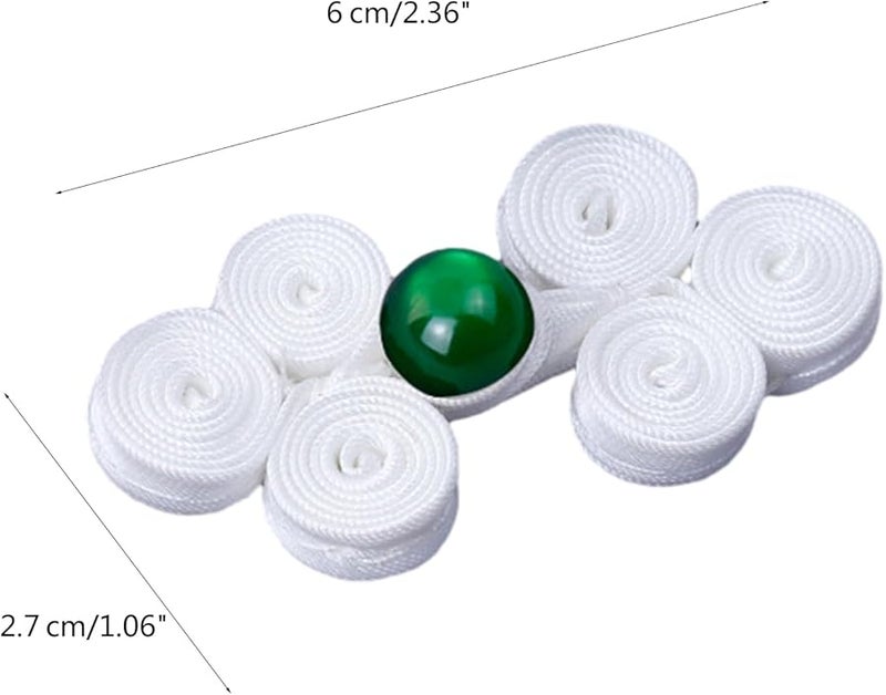 10 Pairs Red Hand Sewing Fasteners Cheongsam Knot Buttons Traditional Chinese Costume Accessory - Image 5