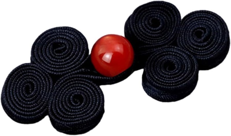 10 Pairs Red Hand Sewing Fasteners Cheongsam Knot Buttons Traditional Chinese Costume Accessory - Image 1