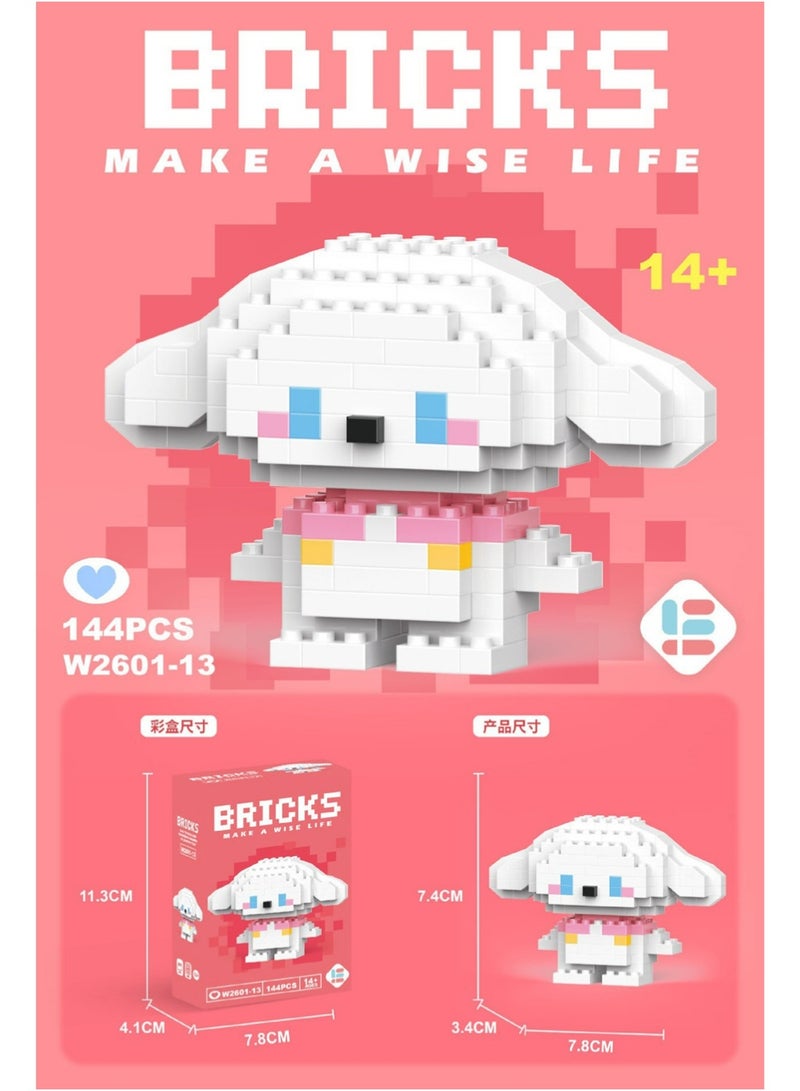 Bricks Micro Mini Building Blocks Anime Character Set (500+ Pieces), Ages +14, Toys Gifts for Kids and Adults (3 Pack) - Image 4