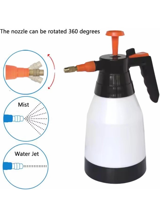 AKC 1L High Pressure Spray Bottle – Hand Pump Pneumatic Sprayer for Car Wash, Cleaning, and Gardening | Adjustable Brass Nozzle | Heavy Duty Plastic Handheld Sprayer - Image 2