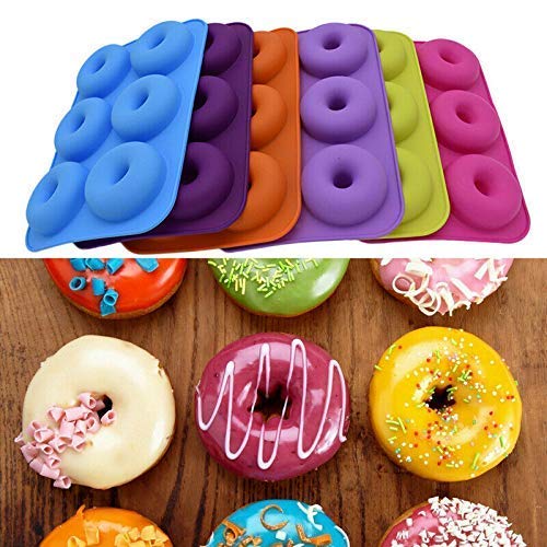 Perfect Pricee Silicone 6 Cavity Donut Shaped Baking All Purpose Mold (Output Weight Approx : 70 Grams) - Image 4