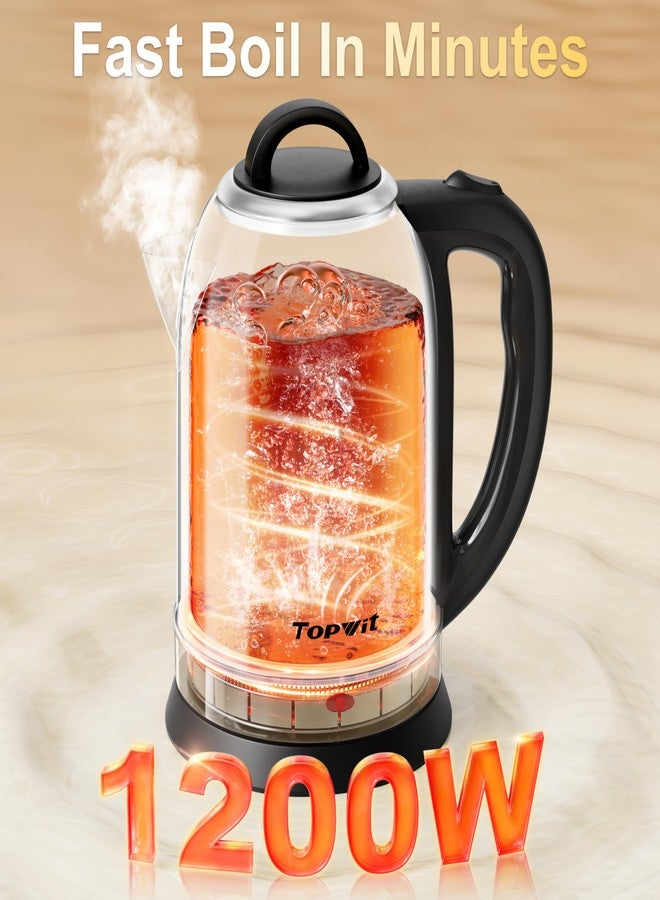 Topwit 2.5L Large Electric Kettle, BPA Free Stainless Steel Water Boiler & Heater, Fast Boil Electric Tea Kettle, Hot Water Kettle Electric with Auto Shut-Off & Boil-Dry Protection for Family - Image 2