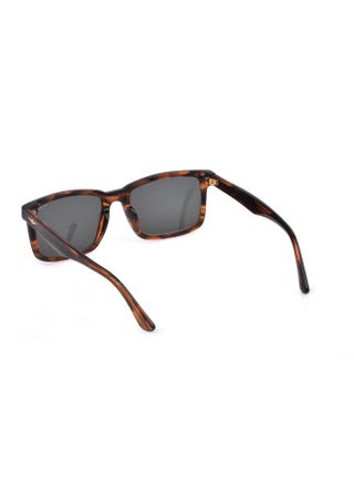 Police Square Full-Rim Sunglasses ORIGINS LITE 30 SPLP21M Brown Frame, green Lenses - view 5