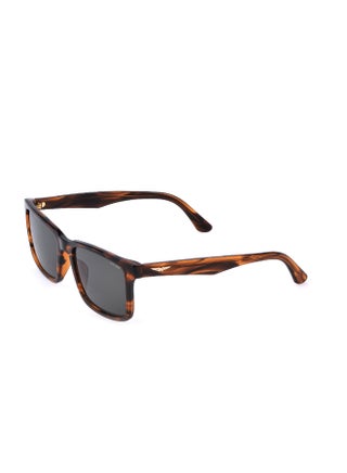 Police Square Full-Rim Sunglasses ORIGINS LITE 30 SPLP21M Brown Frame, green Lenses - view 2