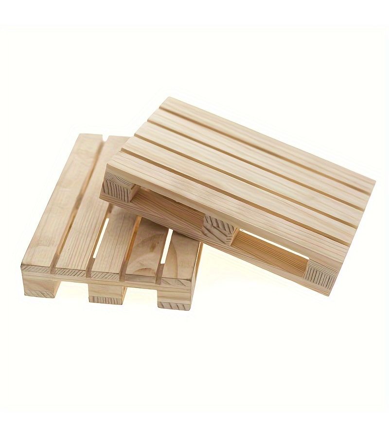 Two Mini Pallets for Forklift 110 Realistic Model Climbing Vehicle Scene Props - Image 3
