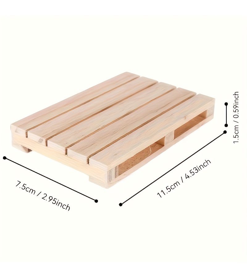 Two Mini Pallets for Forklift 110 Realistic Model Climbing Vehicle Scene Props - Image 2