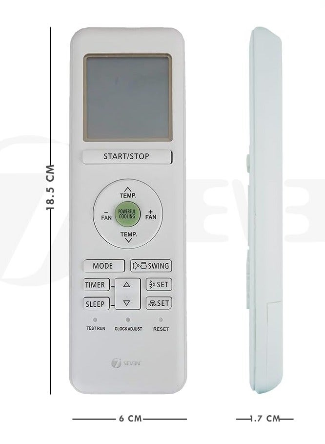 ELTRAZONE VE-203 Air Conditioner AC Remote Compatible for AR-RHA2E AR-RAH1U AR-RAH1E O General - Image 2