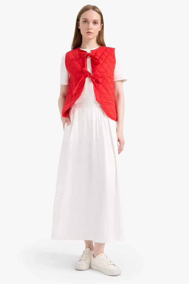 ديفاكتو Crew Neck Tied Cotton Vest
