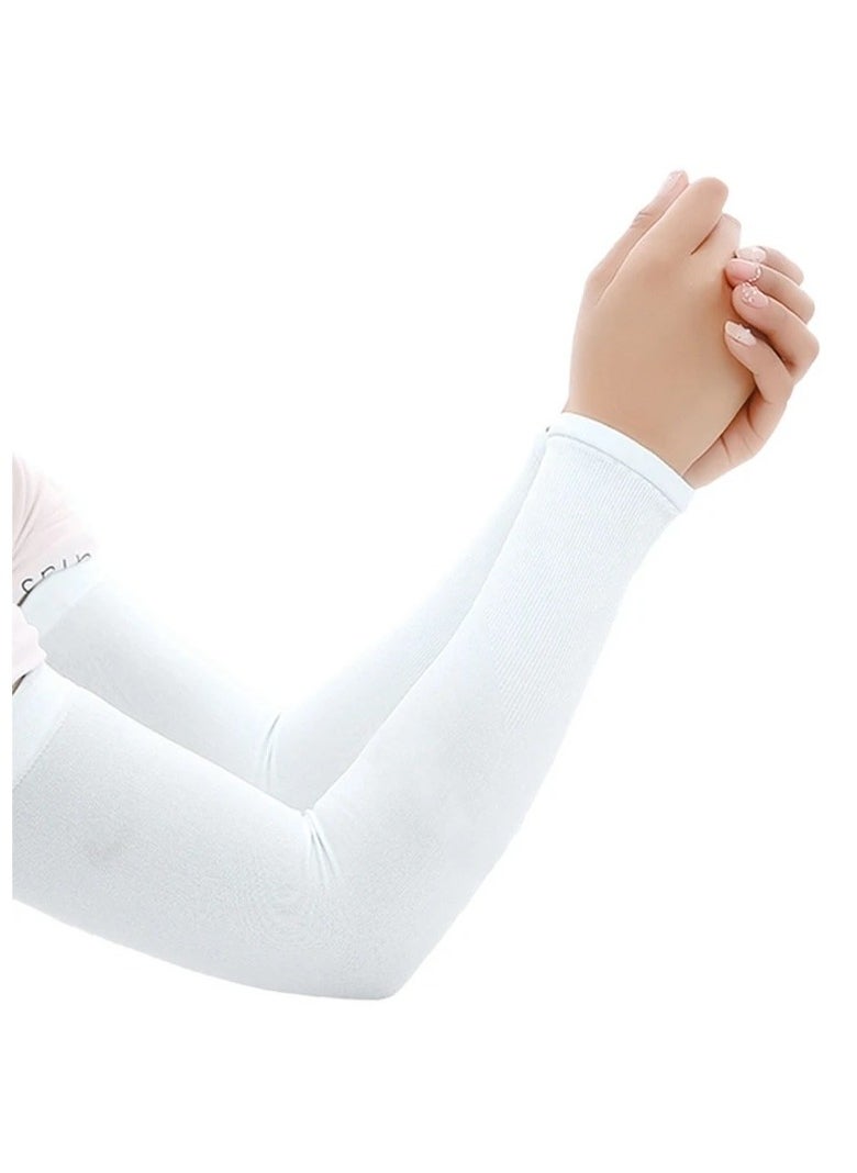 Generic one Pair of Arm Cover Sleeves Unisex UV Protection Sleeves Cooling Sun Protection Arm Sleeves Sports Athletic Sleeves for Basketball Running Cycling Golfing  - Image 1