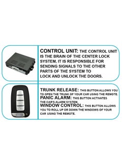 SPIDER Car Center Lock System Car Start/Stop Push Button Keyless Entry Remote System RT10192  - Image 3