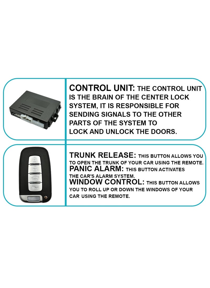 SPIDER Car Center Lock System Car Start/Stop Push Button Keyless Entry Remote System RT10192  - Image 3