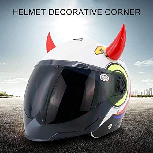 SELVIKE Devil's Helmet Horn with Suction Rubber Pad for All Bikes and Motorcycles (Pack of 2) (RED) - Image 5