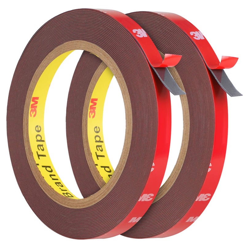 HitLights Double Sided Tape Heavy Duty (2 Pack), Waterproof Strong Mounting Adhesive Foam Tape for LED Strip, Walls, Automotive, Home Office Decor (33FT x 0.4IN) - Image 1