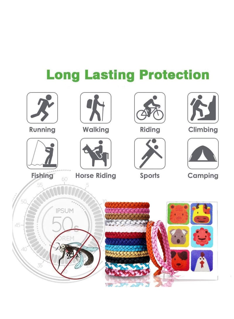 Generic Mosquito Repellent Bracelet, 15 Pack Bands u0026 30 Stickers for Adults, Kids Babies - Premium Quality, Made of 100% Natural Plant Essential Oil Outdoor Protection up to 300 Hours  - Image 3