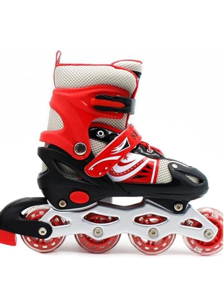 Spall Full Set Single Flash Childrenâ€²s Roller Skates Adult Roller Skates Adjustable Skates - Image 2