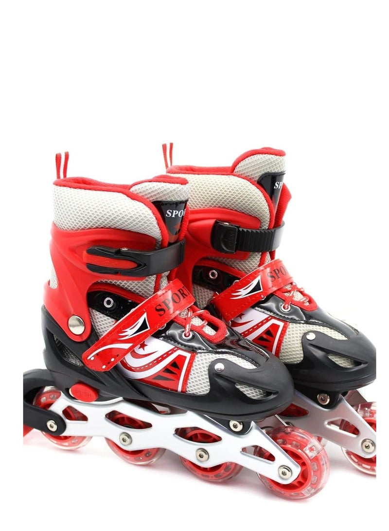 Spall Full Set Single Flash Childrenâ€²s Roller Skates Adult Roller Skates Adjustable Skates - Image 4