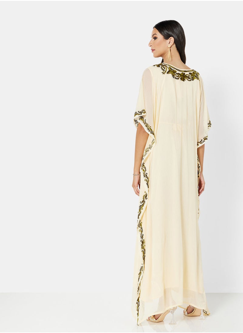 ARABIAN CLOSET EMBROIDERED KAFTAN  - Image 2