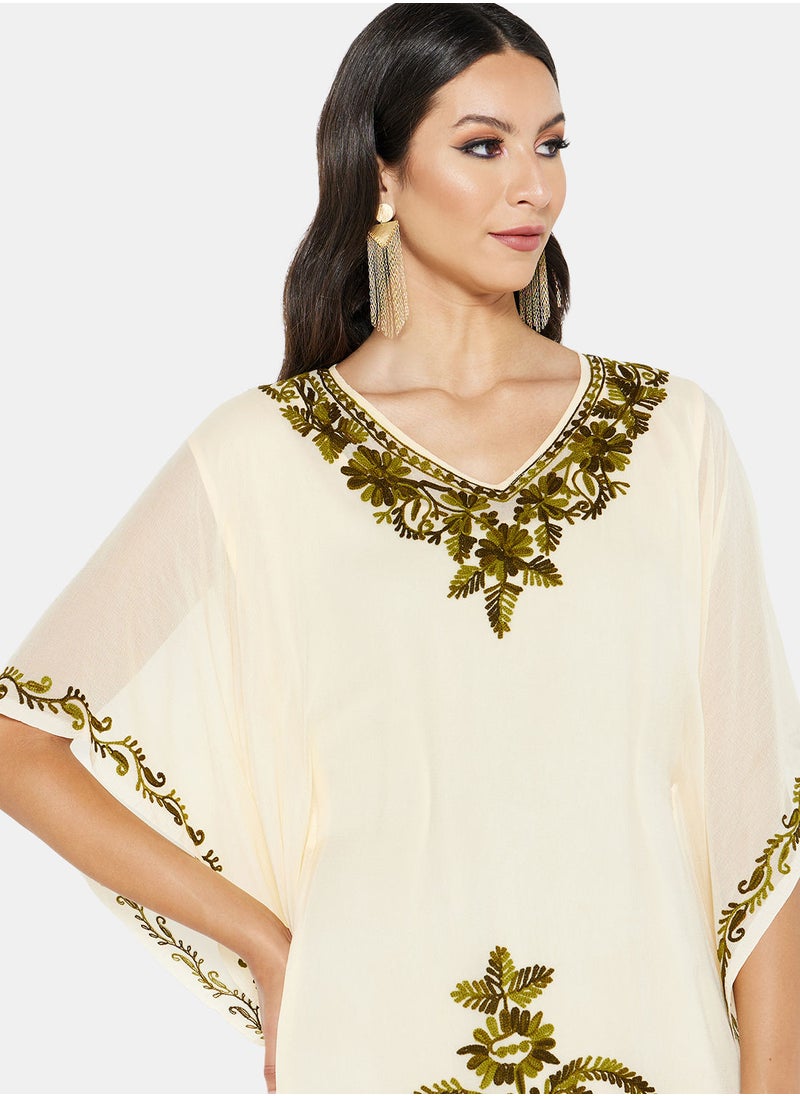 ARABIAN CLOSET EMBROIDERED KAFTAN  - Image 4