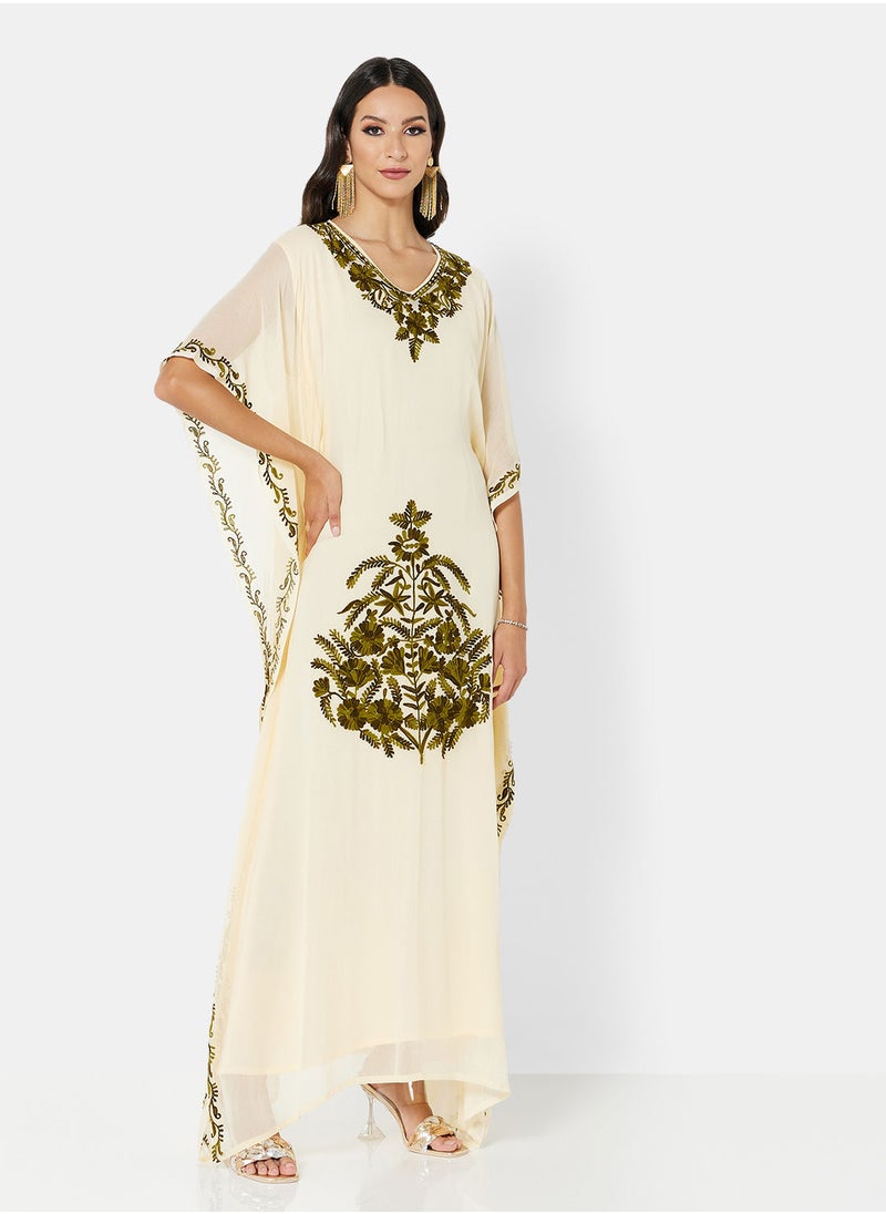 ARABIAN CLOSET EMBROIDERED KAFTAN  - Image 1
