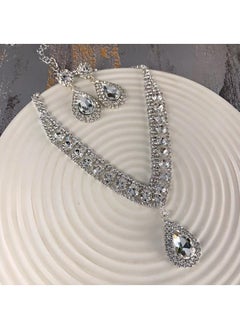Pearl Diamond Flower Necklace New French Style High-grade Luxury Choker Clavicle Chain Necklace Necklace Necklace