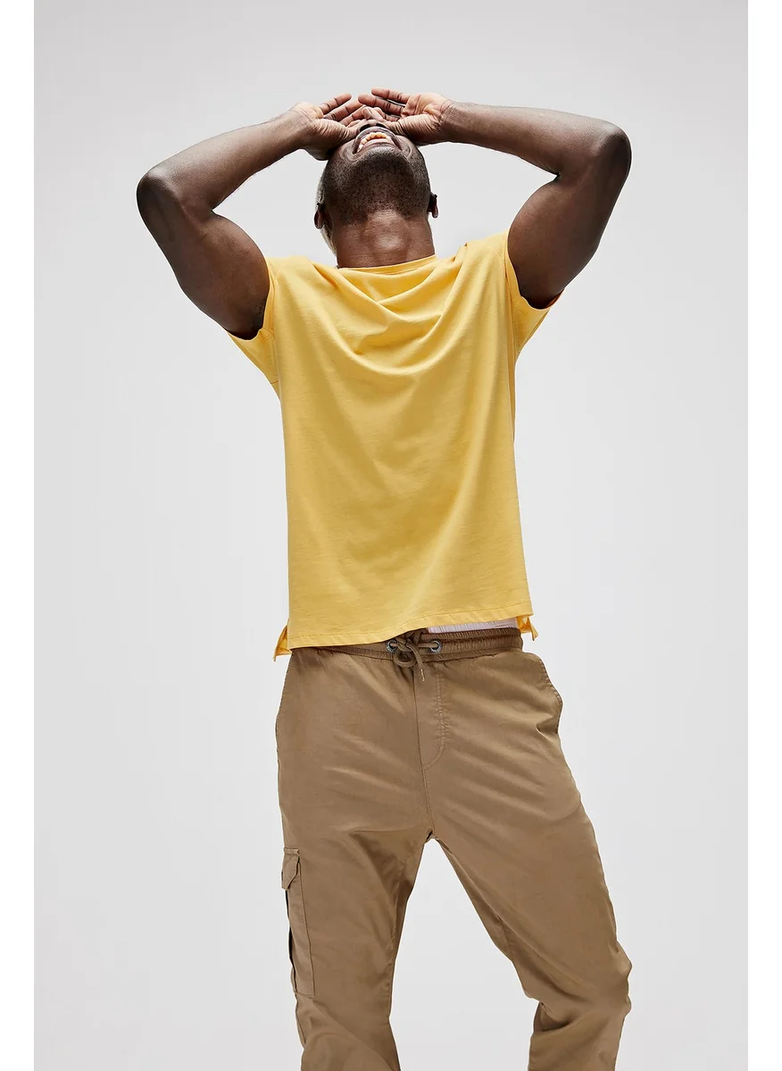 Bad Bear Men's Crew Neck Mustard T-Shirt