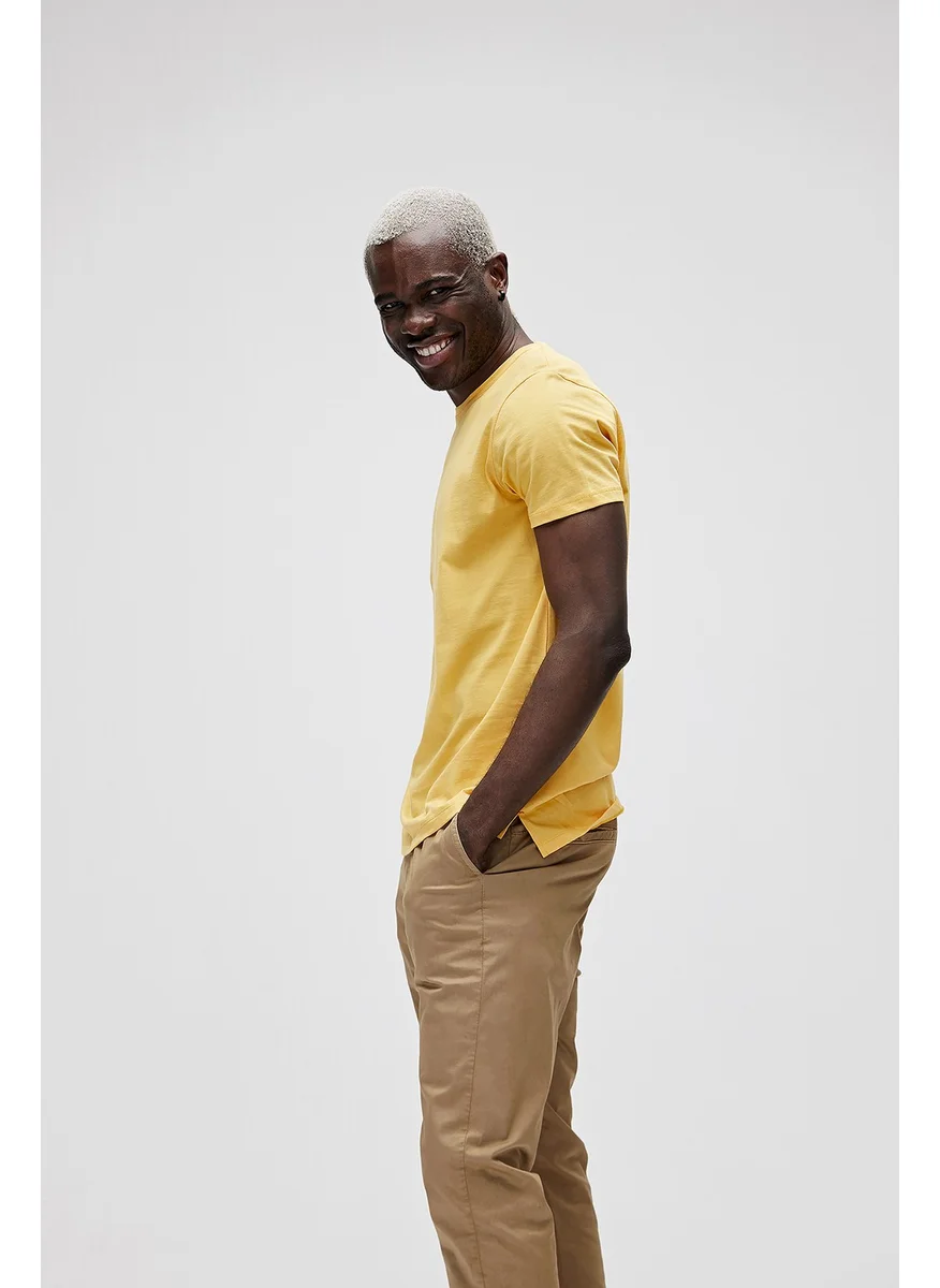 Bad Bear Men's Crew Neck Mustard T-Shirt