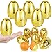 AMENON 50 Pack 31 Large Golden Easter Eggs Fillable Plastic Easter Eggs Bulk Empty Easter Basket Stuffers for Easter Treats Filler Eggs Hunt Supplies Classroom Prize Easter Party Favors Kids Toddler - Image 2