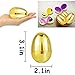 AMENON 50 Pack 31 Large Golden Easter Eggs Fillable Plastic Easter Eggs Bulk Empty Easter Basket Stuffers for Easter Treats Filler Eggs Hunt Supplies Classroom Prize Easter Party Favors Kids Toddler - Image 4