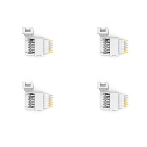 Litcessory 6-Pin to Cut-End Connector Compatible with Nanoleaf Essentials Lightstrips (4 Pack, White) - Image 2