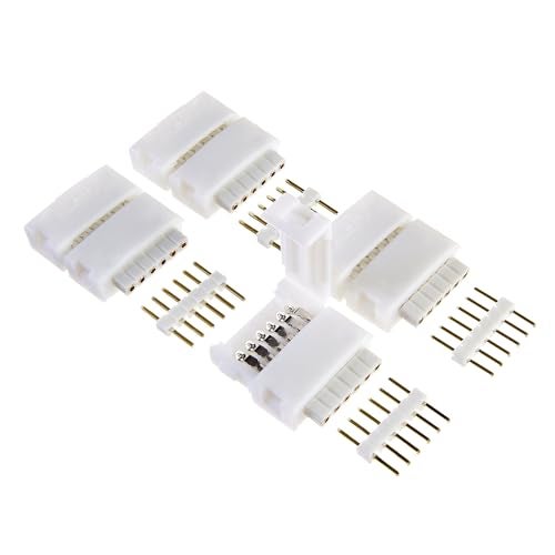 Litcessory 6-Pin to Cut-End Connector Compatible with Nanoleaf Essentials Lightstrips (4 Pack, White) - Image 1