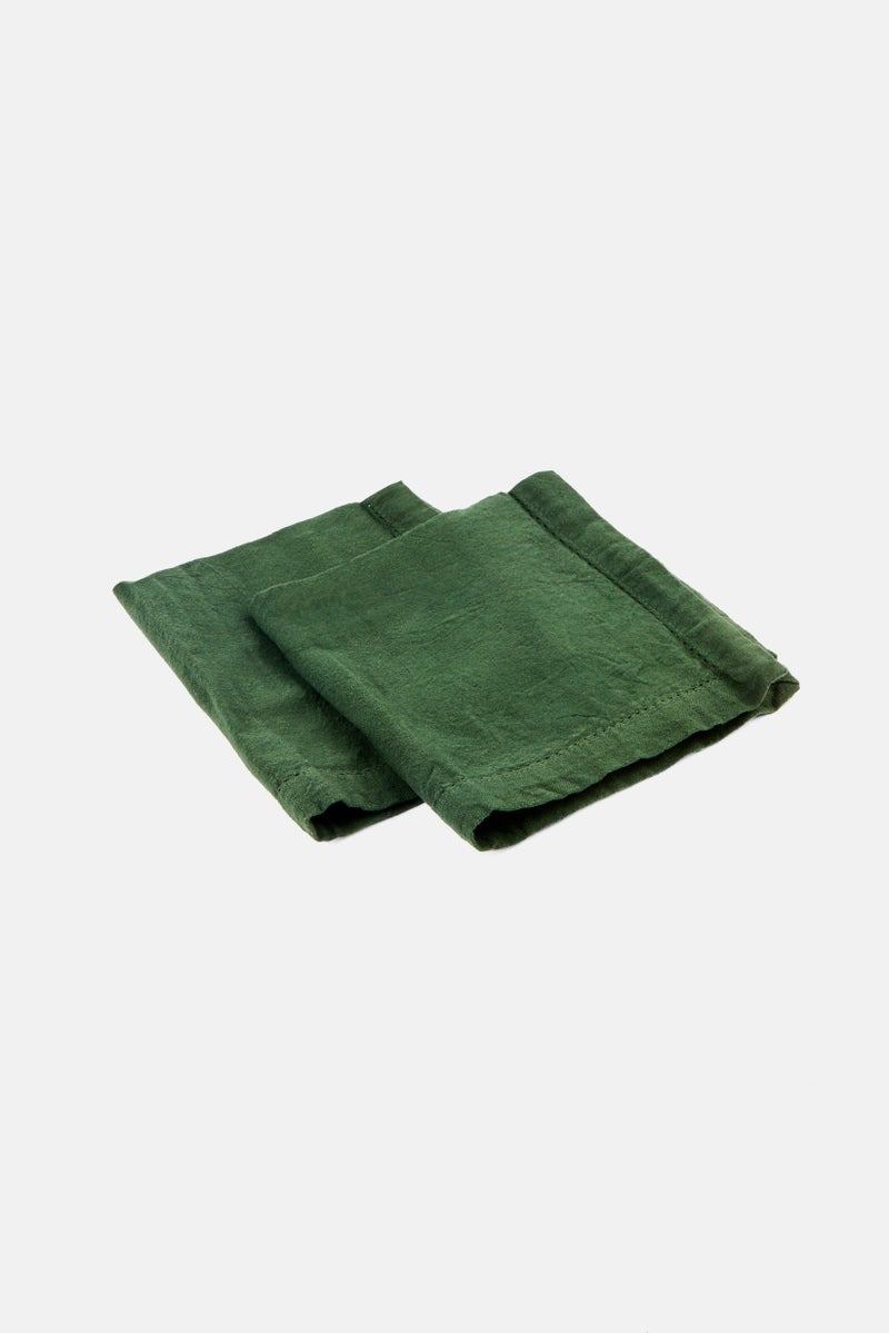 Muy Mucho 2 Pcs Service Napkins, Green  - Image 2